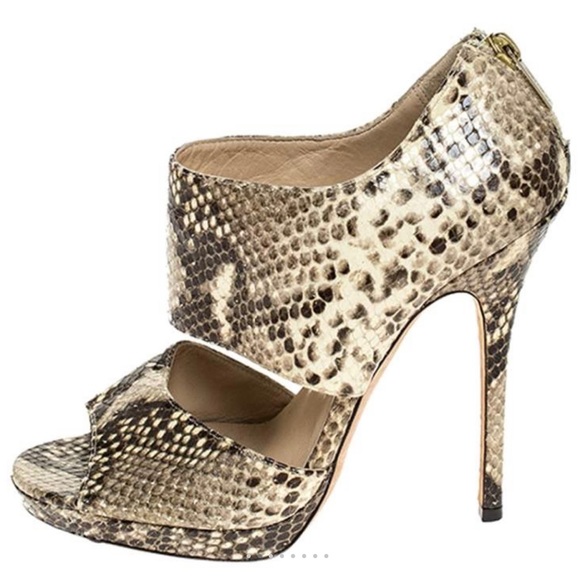 Jimmy Choo Private Peep Toe pumps Python - Picture 2 of 12